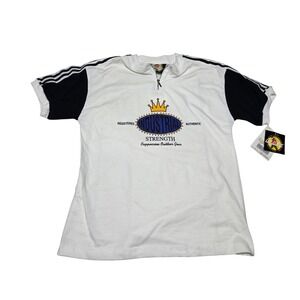 Vintage Cappuccino Industrial Strength Quarter-Zip Shirt Youth 14 USA NOS 90s